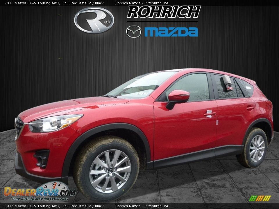 2016 Mazda CX-5 Touring AWD Soul Red Metallic / Black Photo #4