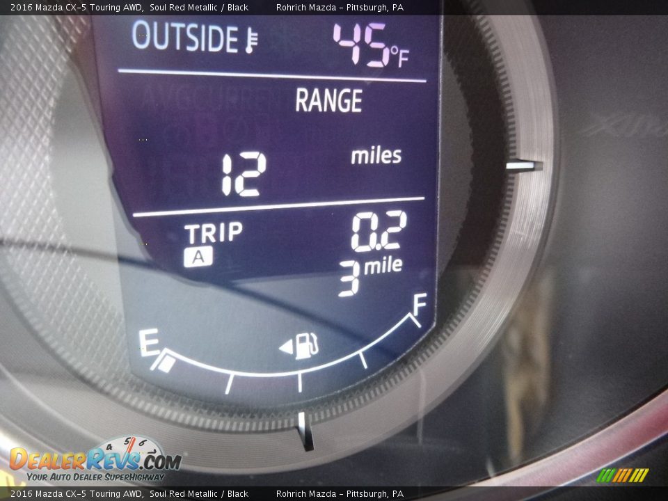 2016 Mazda CX-5 Touring AWD Soul Red Metallic / Black Photo #20