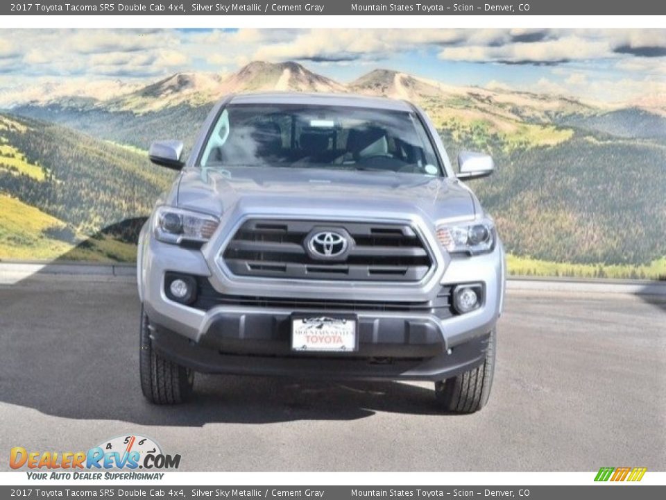 2017 Toyota Tacoma SR5 Double Cab 4x4 Silver Sky Metallic / Cement Gray Photo #2