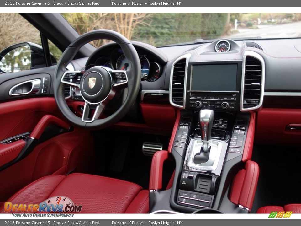 2016 Porsche Cayenne S Black / Black/Garnet Red Photo #12