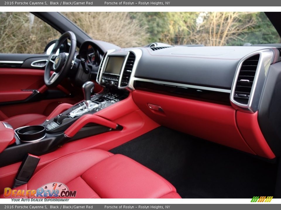 2016 Porsche Cayenne S Black / Black/Garnet Red Photo #16