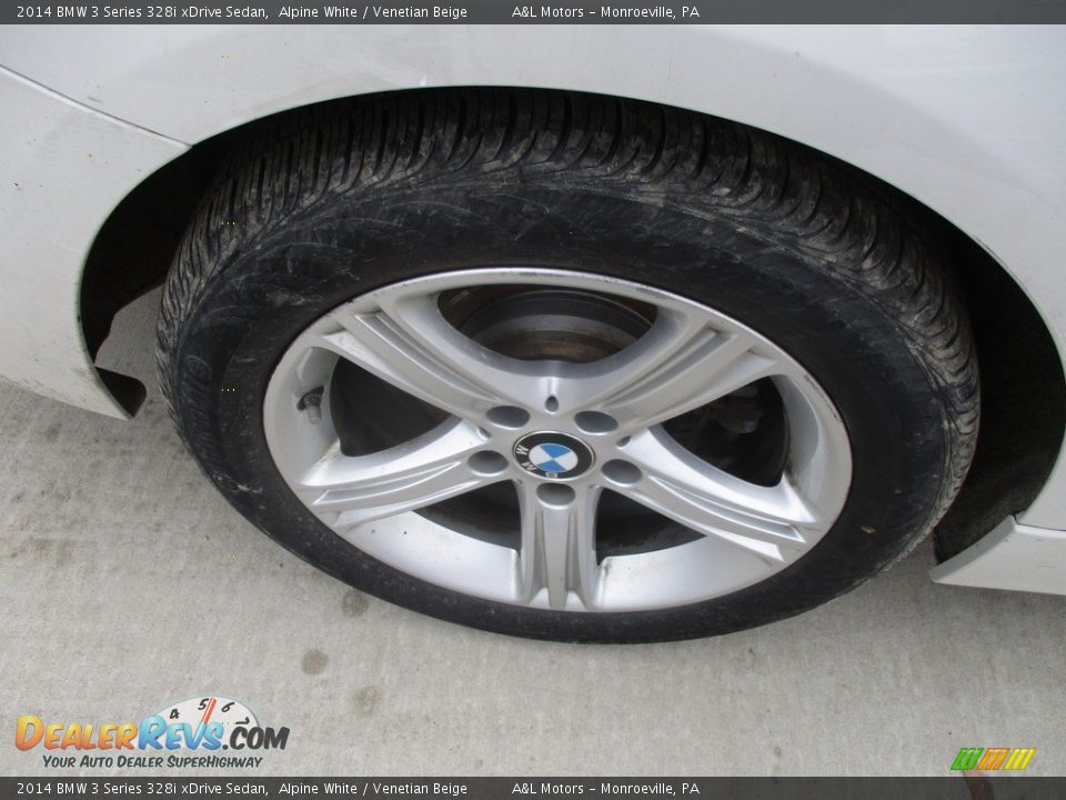 2014 BMW 3 Series 328i xDrive Sedan Alpine White / Venetian Beige Photo #3