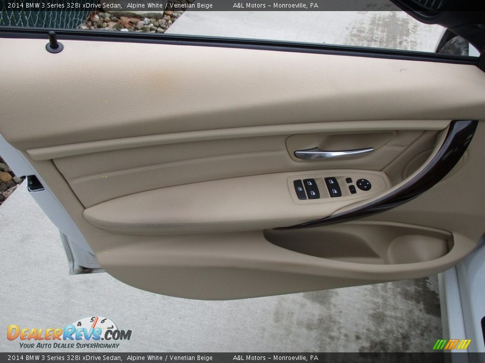 2014 BMW 3 Series 328i xDrive Sedan Alpine White / Venetian Beige Photo #10