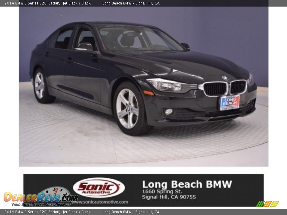 2014 BMW 3 Series 320i Sedan Jet Black / Black Photo #1