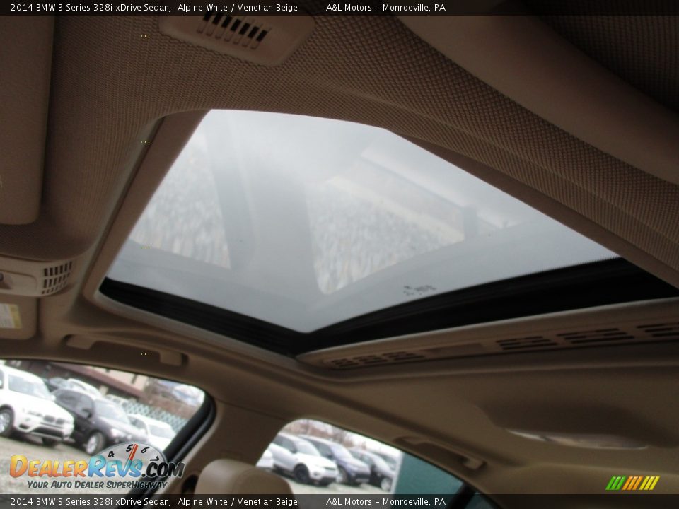 2014 BMW 3 Series 328i xDrive Sedan Alpine White / Venetian Beige Photo #11