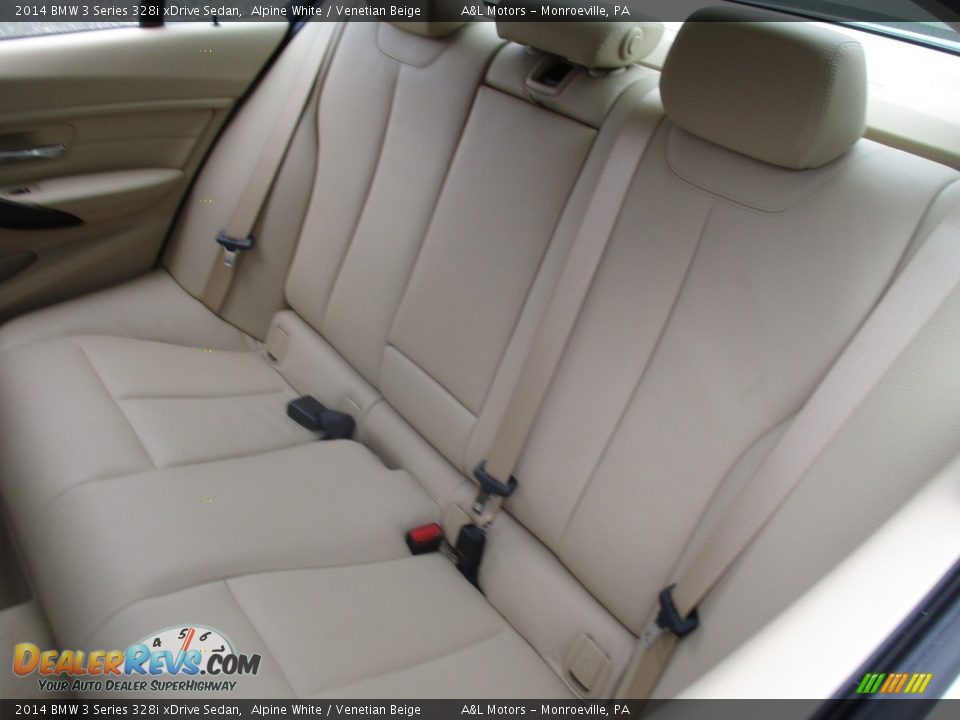 2014 BMW 3 Series 328i xDrive Sedan Alpine White / Venetian Beige Photo #14
