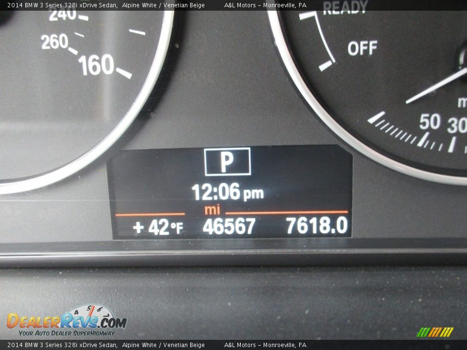 2014 BMW 3 Series 328i xDrive Sedan Alpine White / Venetian Beige Photo #20