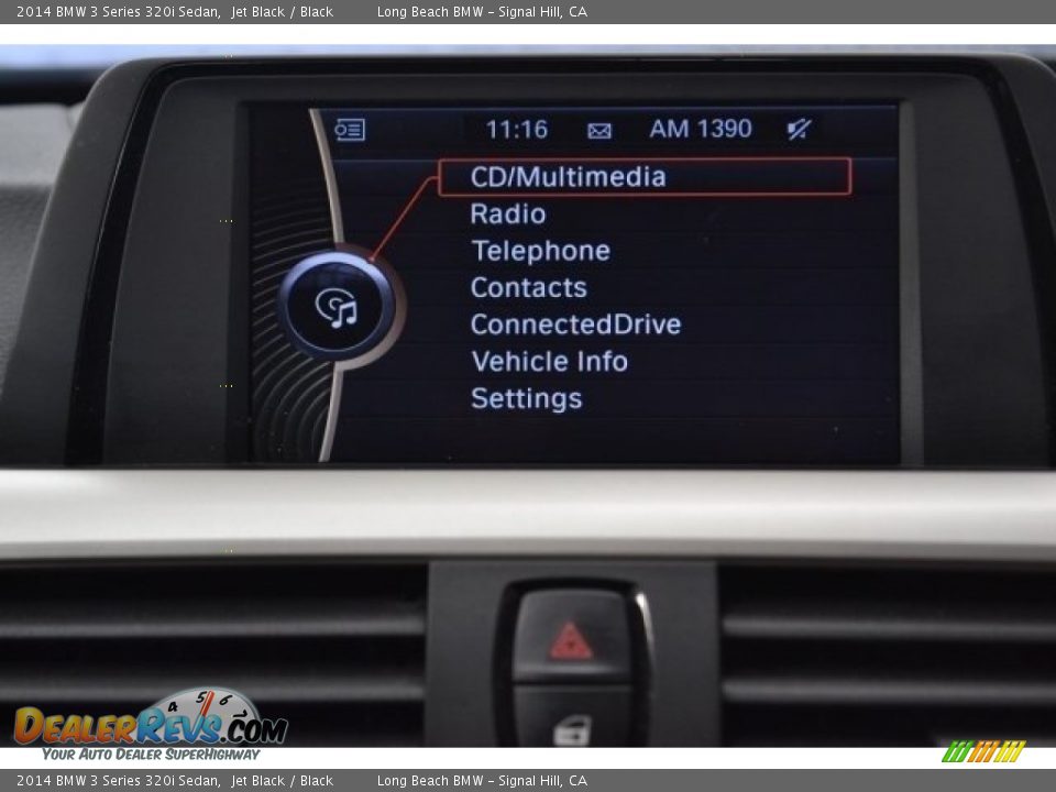 2014 BMW 3 Series 320i Sedan Jet Black / Black Photo #24