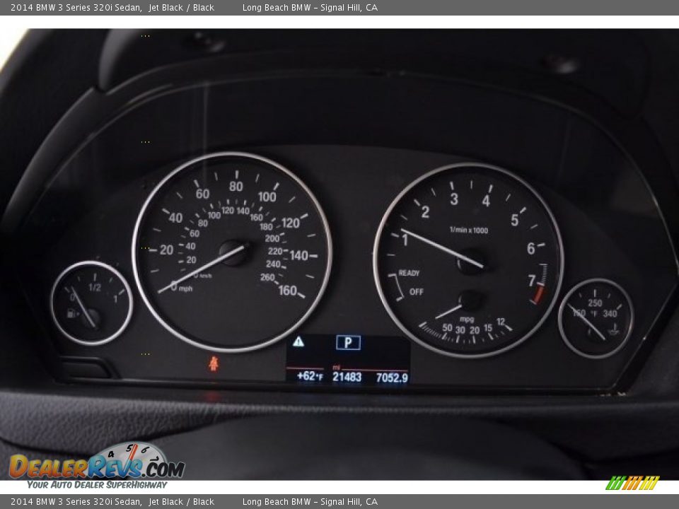 2014 BMW 3 Series 320i Sedan Jet Black / Black Photo #26