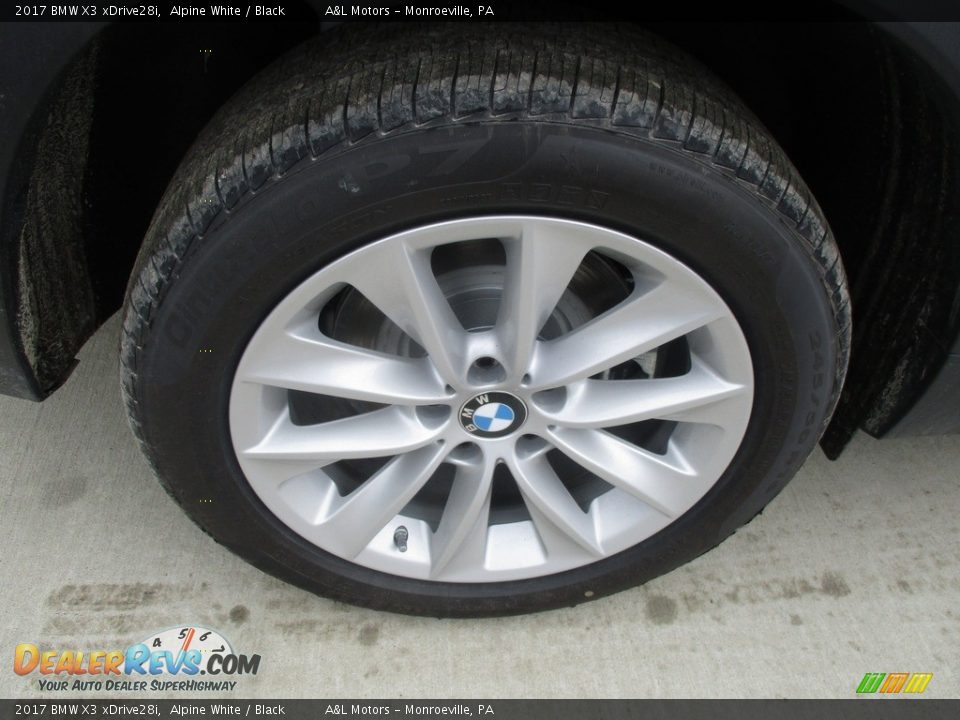 2017 BMW X3 xDrive28i Alpine White / Black Photo #3