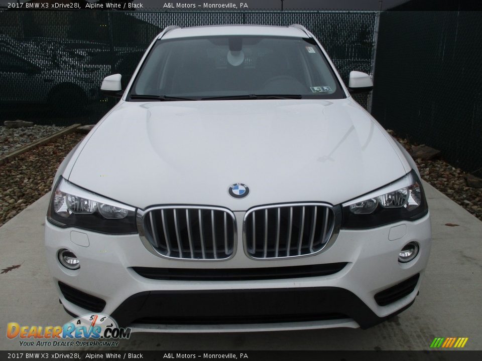 2017 BMW X3 xDrive28i Alpine White / Black Photo #6