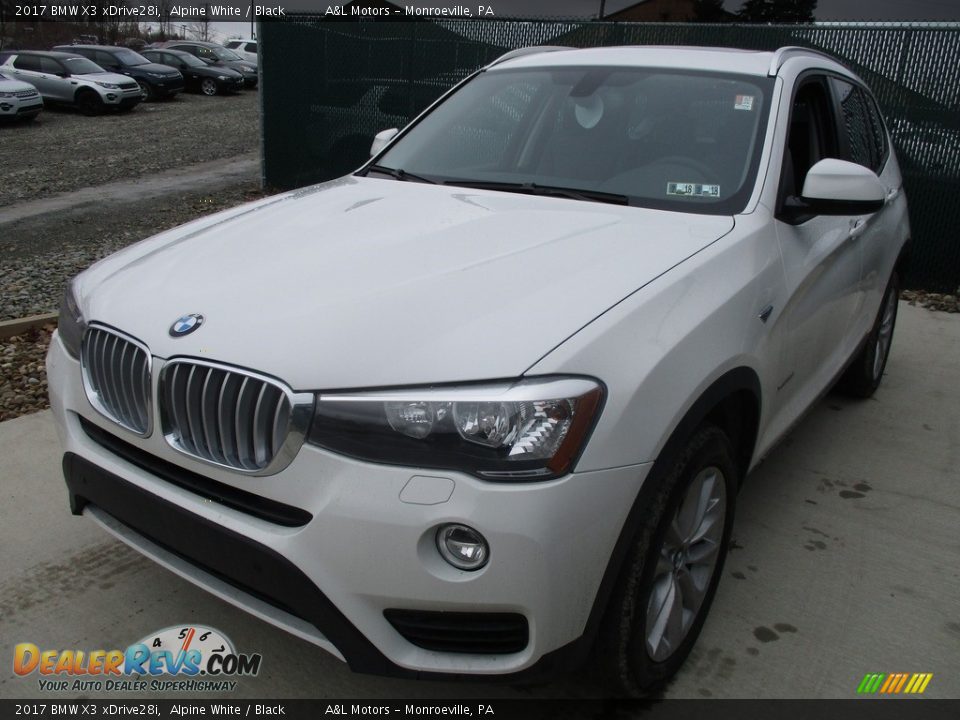2017 BMW X3 xDrive28i Alpine White / Black Photo #7