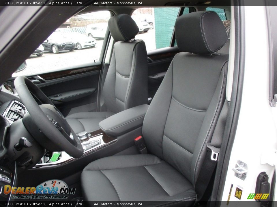 2017 BMW X3 xDrive28i Alpine White / Black Photo #12