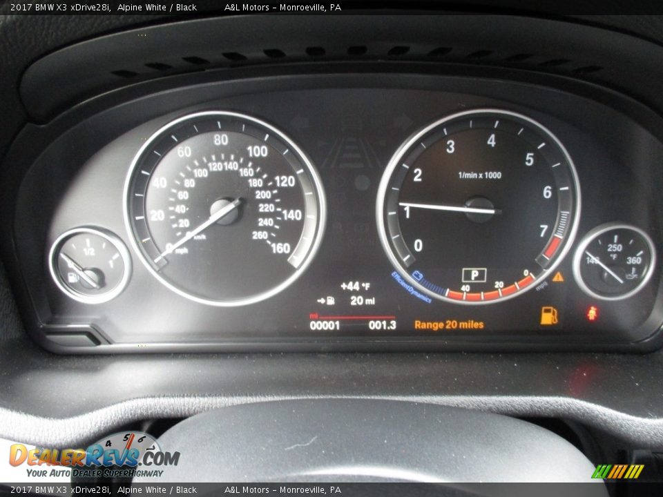 2017 BMW X3 xDrive28i Alpine White / Black Photo #20