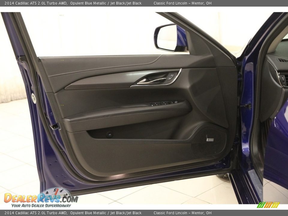 2014 Cadillac ATS 2.0L Turbo AWD Opulent Blue Metallic / Jet Black/Jet Black Photo #4