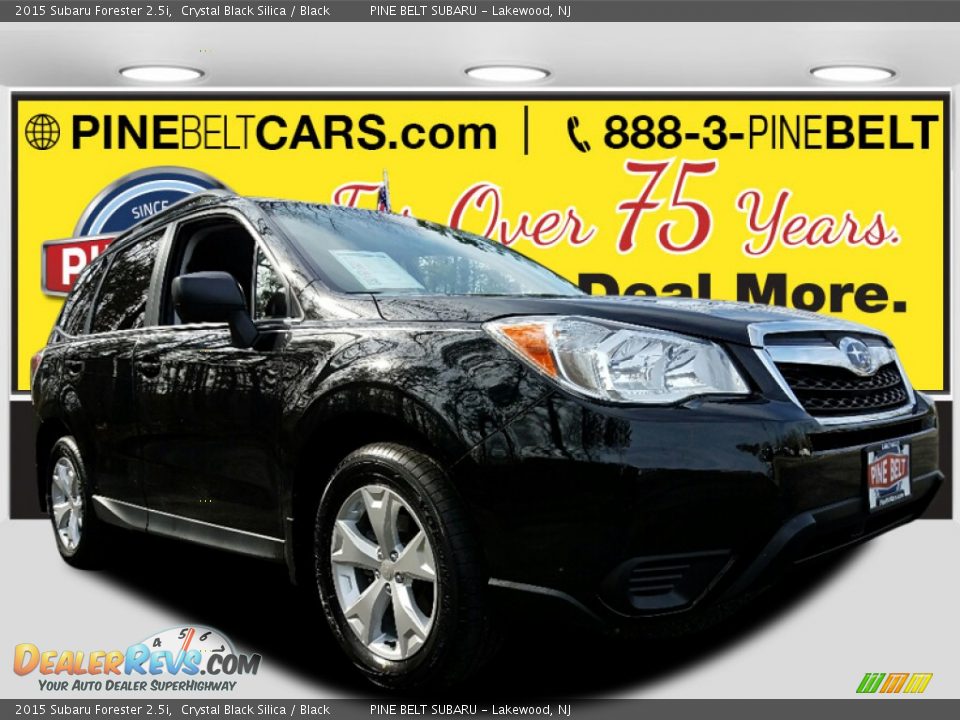 2015 Subaru Forester 2.5i Crystal Black Silica / Black Photo #1
