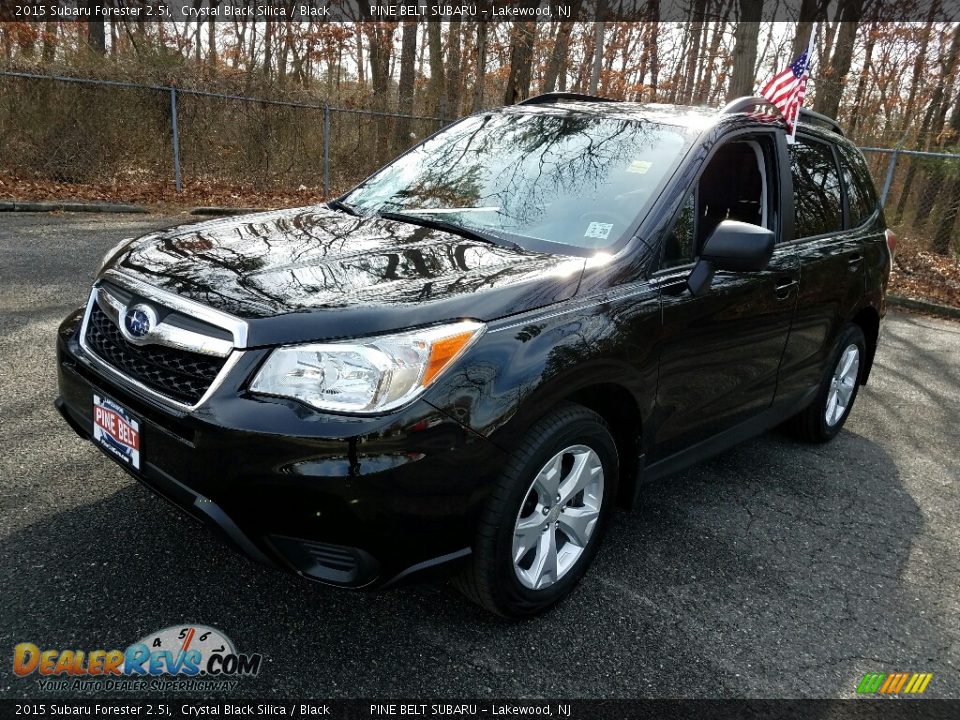 2015 Subaru Forester 2.5i Crystal Black Silica / Black Photo #3