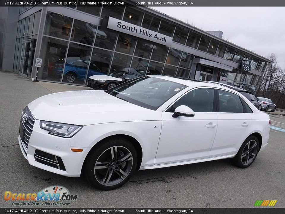 2017 Audi A4 2.0T Premium Plus quattro Ibis White / Nougat Brown Photo #1