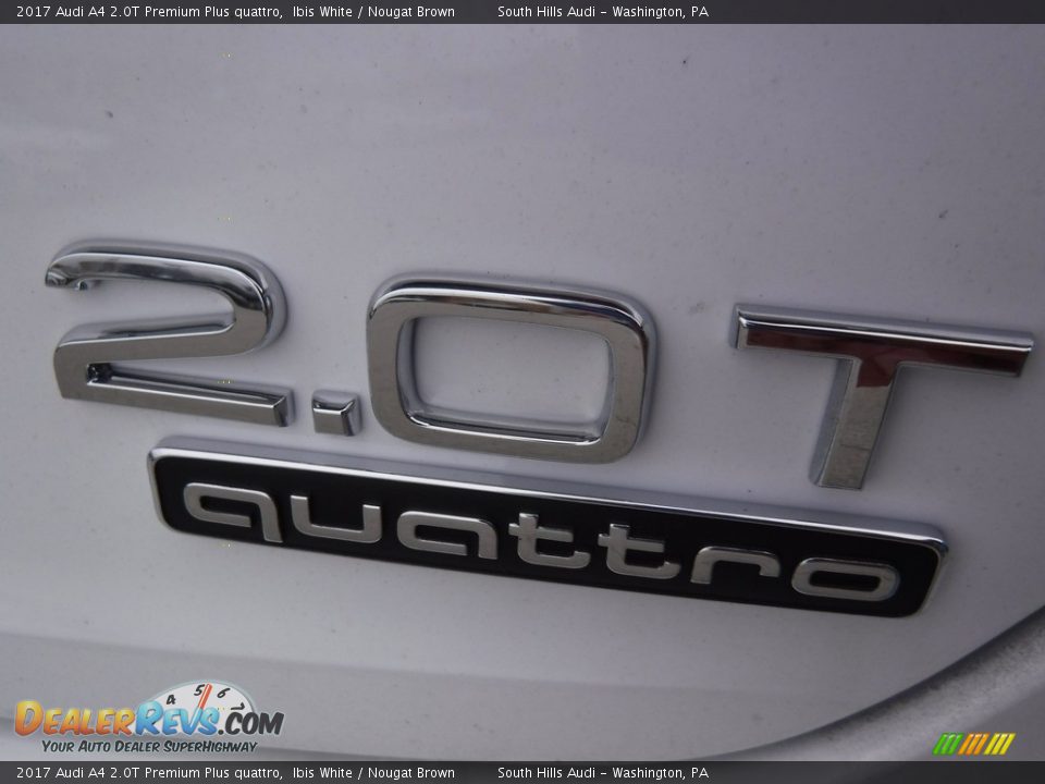 2017 Audi A4 2.0T Premium Plus quattro Ibis White / Nougat Brown Photo #14