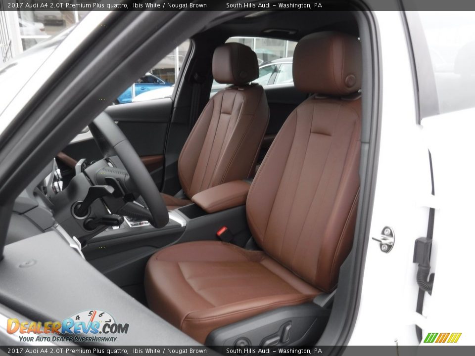 2017 Audi A4 2.0T Premium Plus quattro Ibis White / Nougat Brown Photo #23
