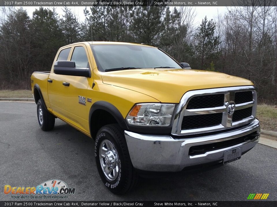 2017 Ram 2500 Tradesman Crew Cab 4x4 Detonator Yellow / Black/Diesel Gray Photo #4