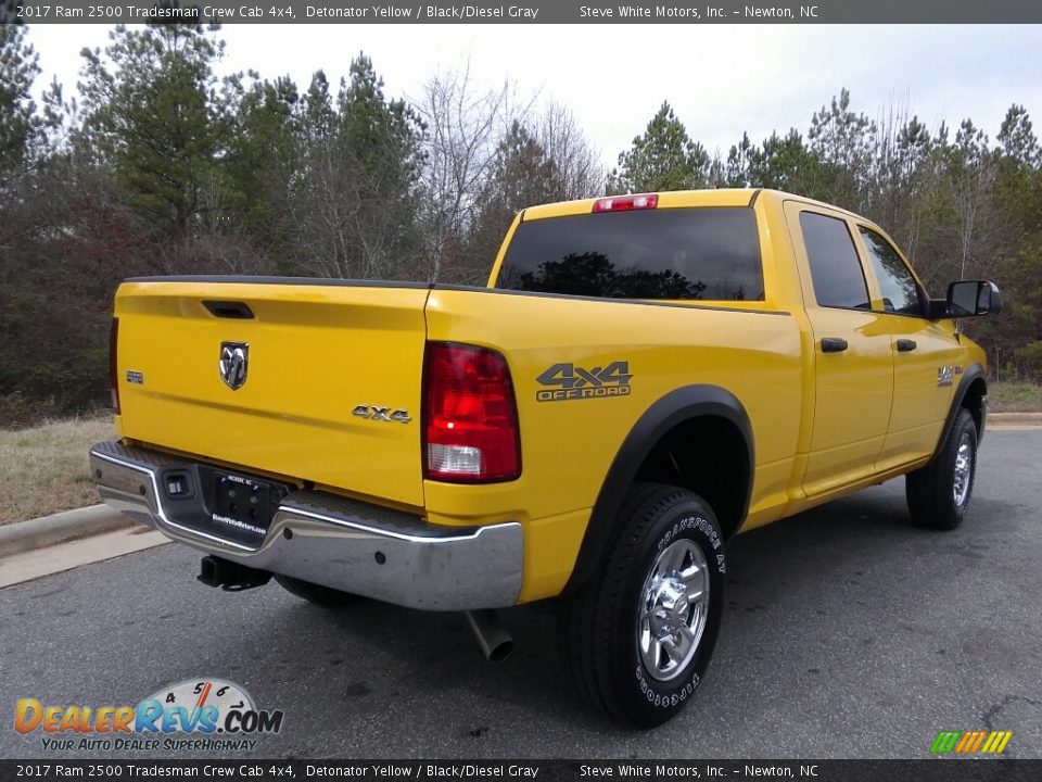 2017 Ram 2500 Tradesman Crew Cab 4x4 Detonator Yellow / Black/Diesel Gray Photo #6