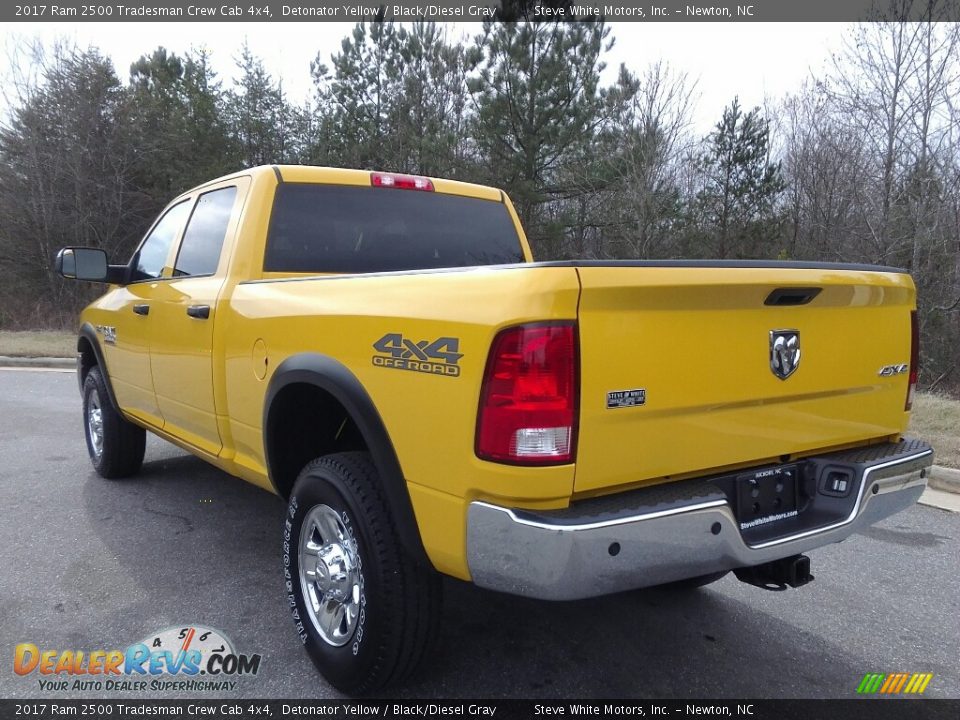 2017 Ram 2500 Tradesman Crew Cab 4x4 Detonator Yellow / Black/Diesel Gray Photo #8