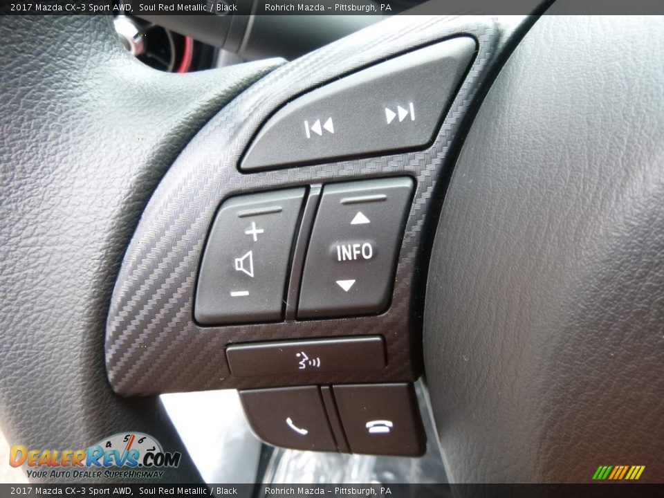 2017 Mazda CX-3 Sport AWD Soul Red Metallic / Black Photo #15