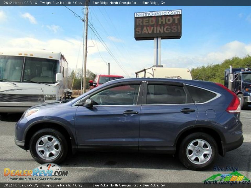 2012 Honda CR-V LX Twilight Blue Metallic / Gray Photo #2