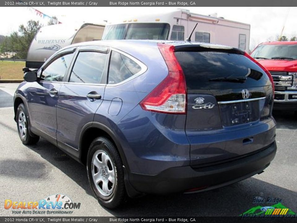2012 Honda CR-V LX Twilight Blue Metallic / Gray Photo #3