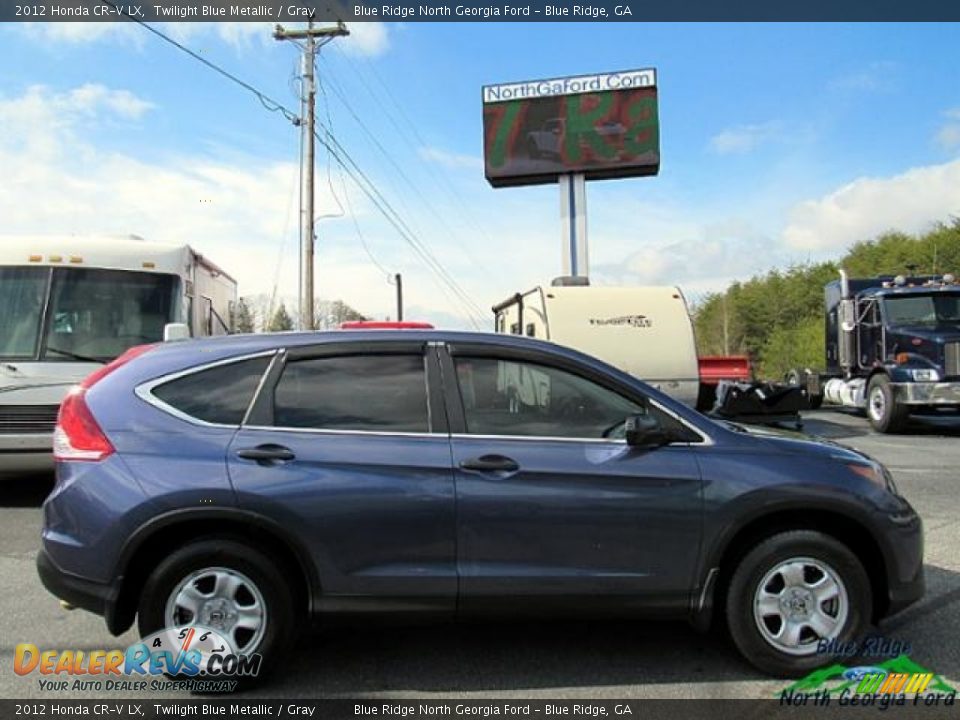 2012 Honda CR-V LX Twilight Blue Metallic / Gray Photo #7