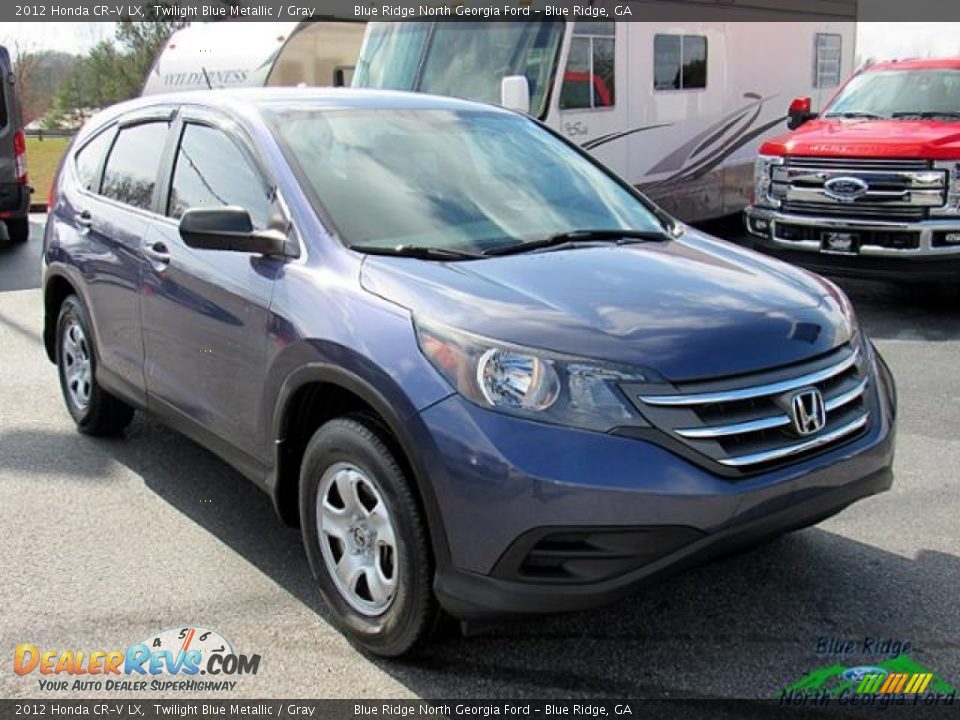 2012 Honda CR-V LX Twilight Blue Metallic / Gray Photo #8