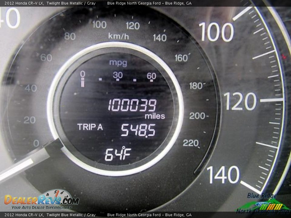 2012 Honda CR-V LX Twilight Blue Metallic / Gray Photo #21