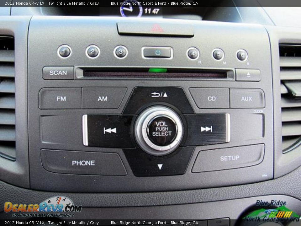 2012 Honda CR-V LX Twilight Blue Metallic / Gray Photo #23