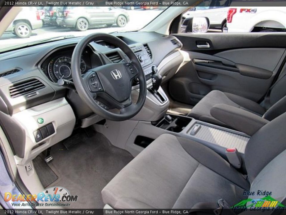 2012 Honda CR-V LX Twilight Blue Metallic / Gray Photo #27