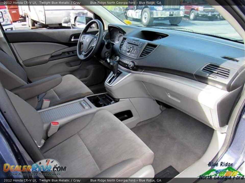 2012 Honda CR-V LX Twilight Blue Metallic / Gray Photo #28