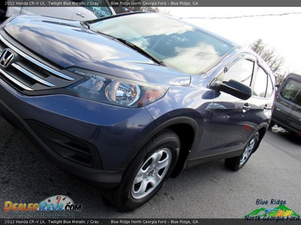 2012 Honda CR-V LX Twilight Blue Metallic / Gray Photo #31