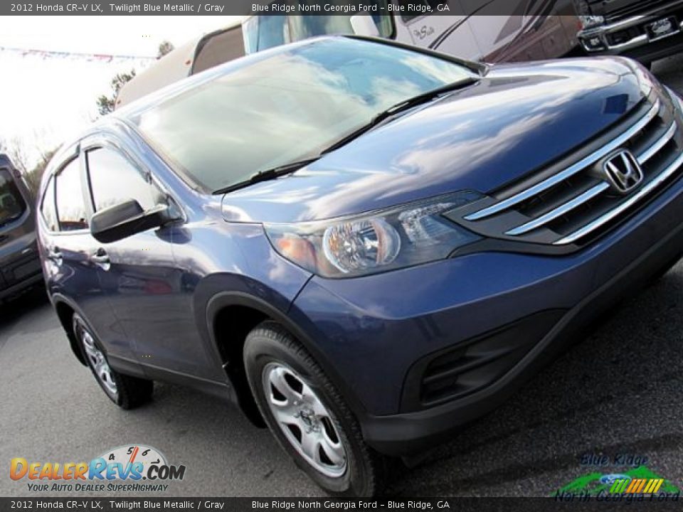 2012 Honda CR-V LX Twilight Blue Metallic / Gray Photo #32