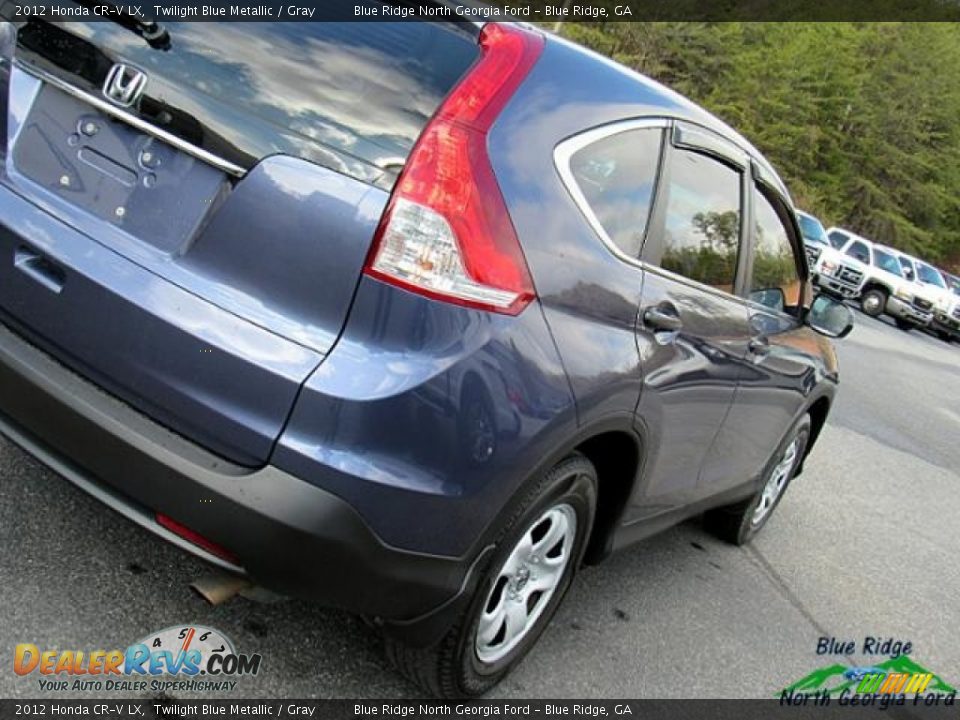 2012 Honda CR-V LX Twilight Blue Metallic / Gray Photo #33