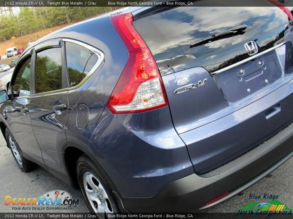 2012 Honda CR-V LX Twilight Blue Metallic / Gray Photo #34