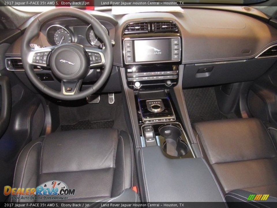 2017 Jaguar F-PACE 35t AWD S Ebony Black / Jet Photo #4