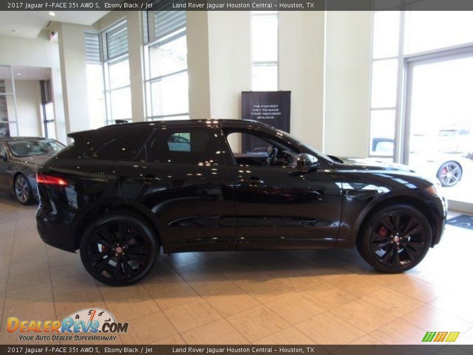 2017 Jaguar F-PACE 35t AWD S Ebony Black / Jet Photo #6