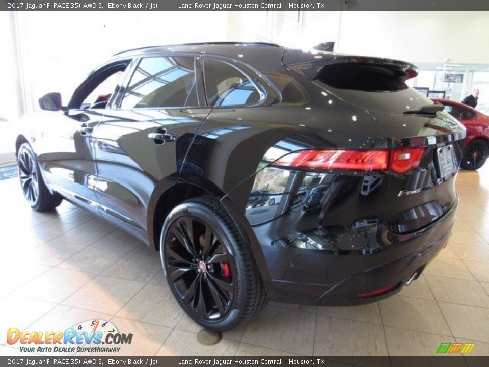 2017 Jaguar F-PACE 35t AWD S Ebony Black / Jet Photo #9