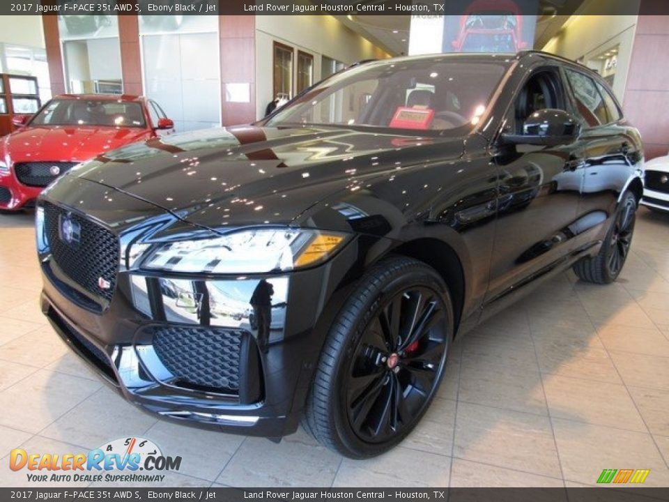 2017 Jaguar F-PACE 35t AWD S Ebony Black / Jet Photo #11