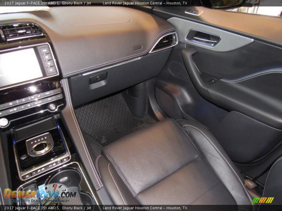 2017 Jaguar F-PACE 35t AWD S Ebony Black / Jet Photo #14