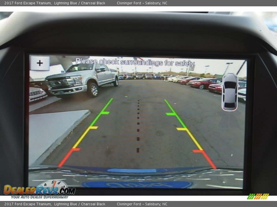 2017 Ford Escape Titanium Lightning Blue / Charcoal Black Photo #15