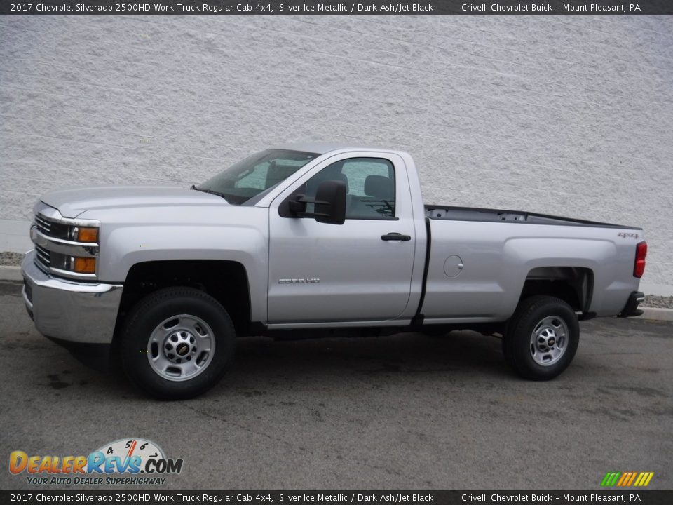 2017 Chevrolet Silverado 2500HD Work Truck Regular Cab 4x4 Silver Ice Metallic / Dark Ash/Jet Black Photo #2