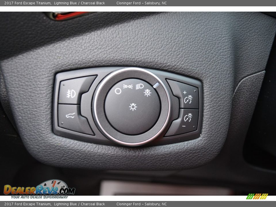 2017 Ford Escape Titanium Lightning Blue / Charcoal Black Photo #20