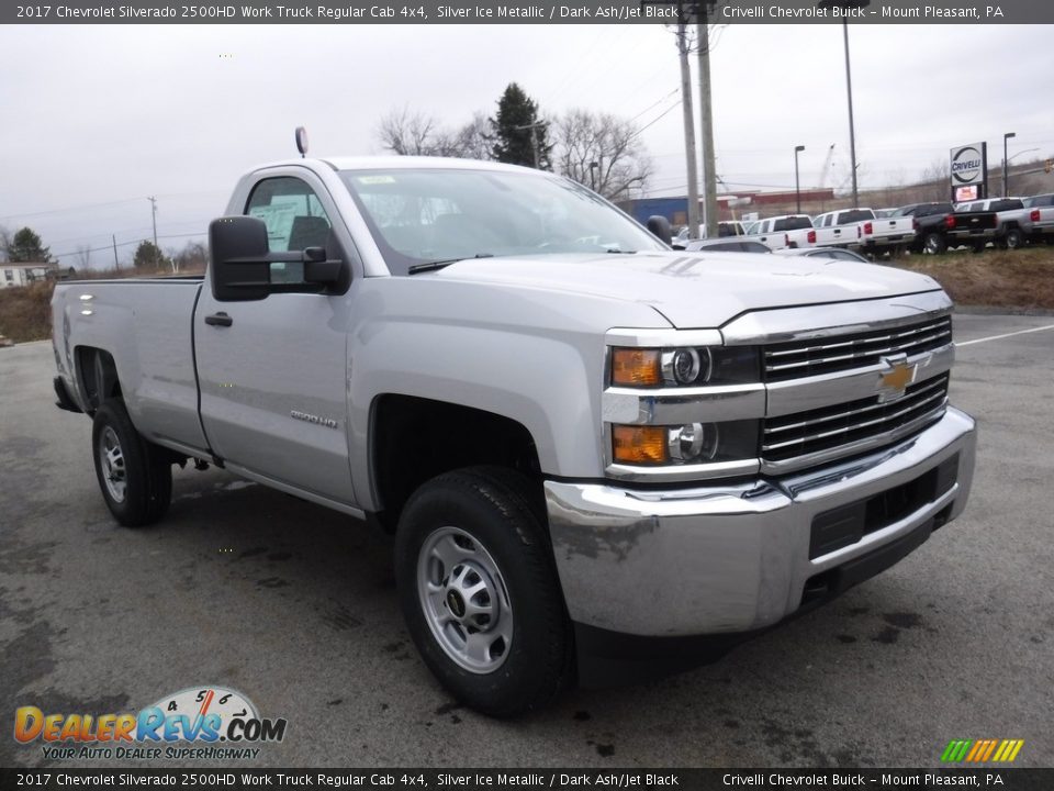 2017 Chevrolet Silverado 2500HD Work Truck Regular Cab 4x4 Silver Ice Metallic / Dark Ash/Jet Black Photo #7