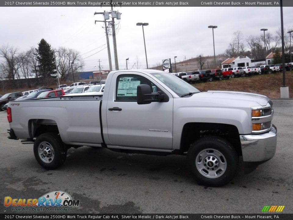 2017 Chevrolet Silverado 2500HD Work Truck Regular Cab 4x4 Silver Ice Metallic / Dark Ash/Jet Black Photo #8
